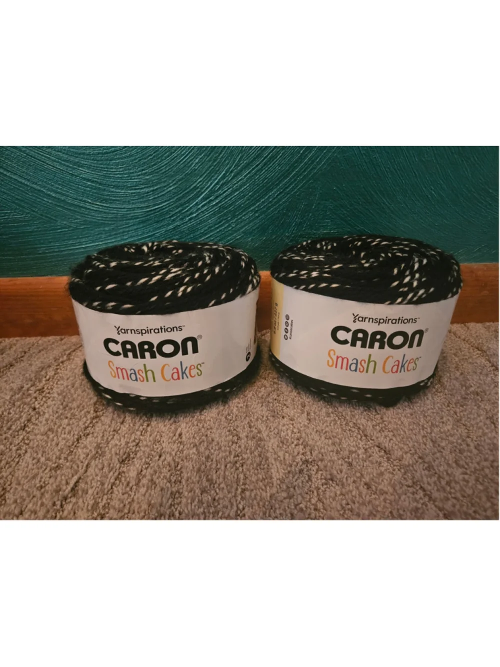 Two Caron Smash Cakes Yarn- licorice